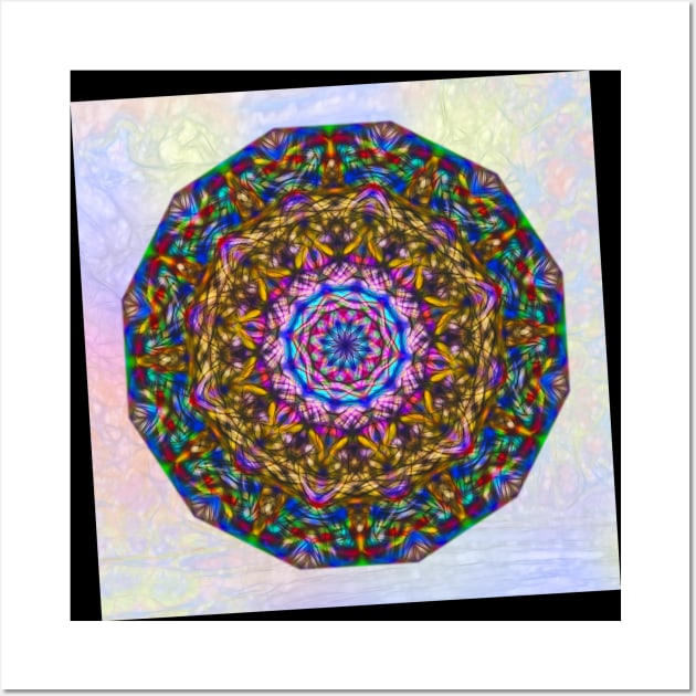 Vibrant mystic kaleidoscope Wall Art by hereswendy